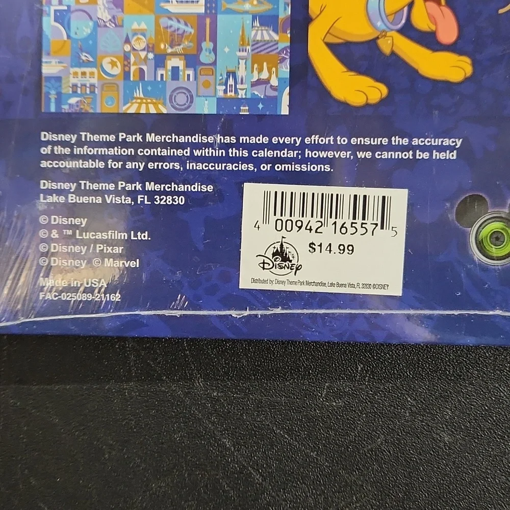 Disney World 50th Anniversary 16 Month Calendar